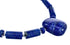 Southwest Sterling Silver Lapis Bead Necklace And Pendant KX120894